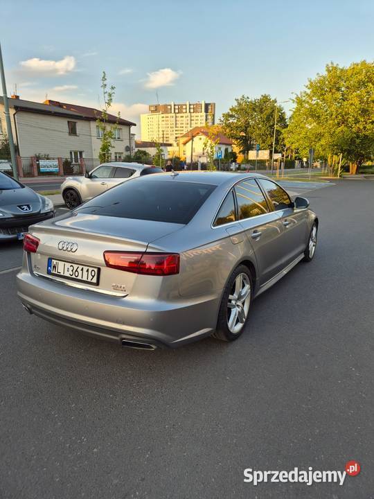 Audi A6 20 Benzyna Sline Quattro Lampy LED Rok produkcji 2017 Warszawa sprzedam