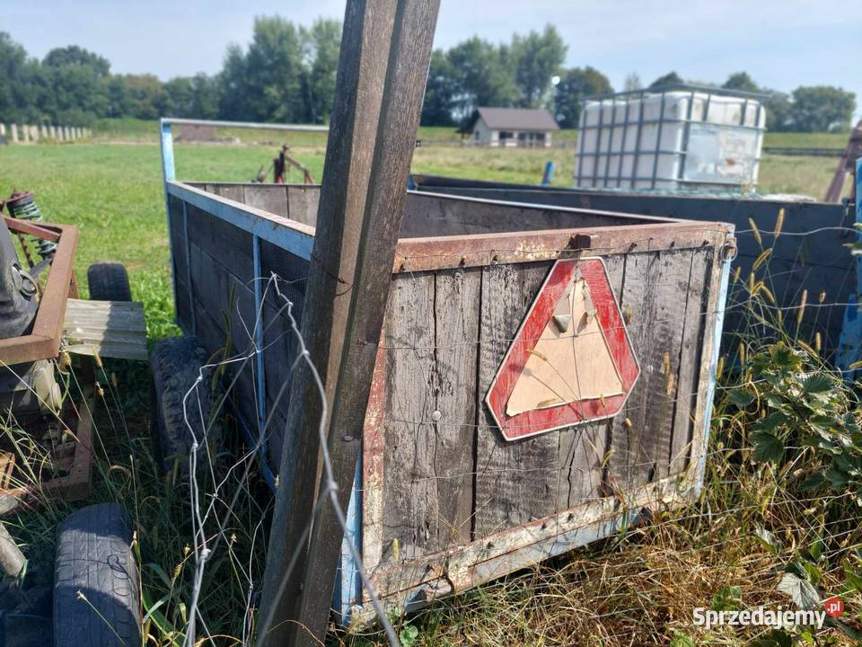 Przyczepa do traktora nieuszkodzony Brzeźnica