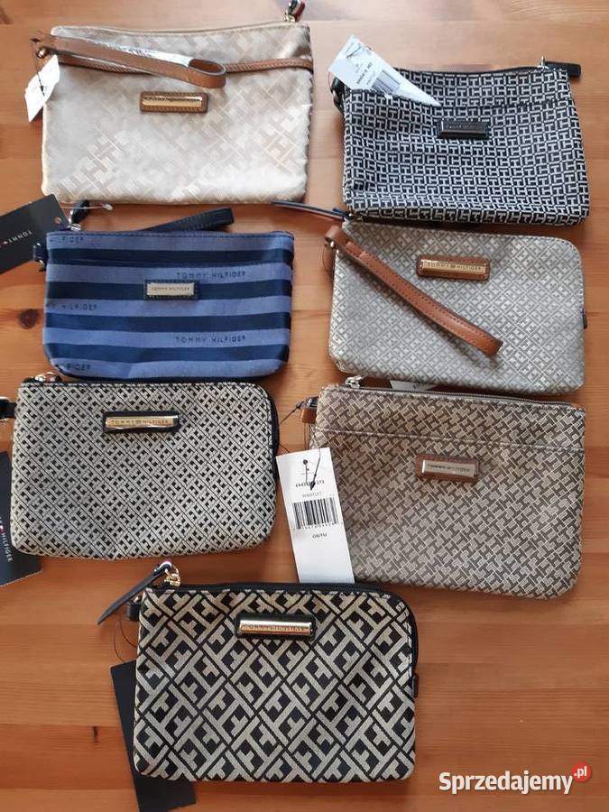 Tommy Hilfiger portfel kosmetyczka brązowa mazowieckie Marki