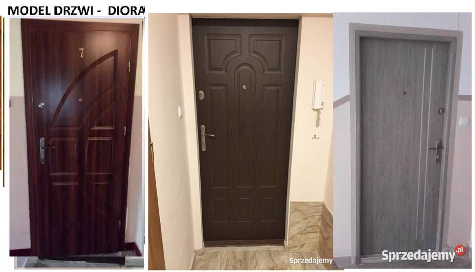 Drzwi akustyczne zewnętrzne drewniane i metalowe śląskie Bieruń