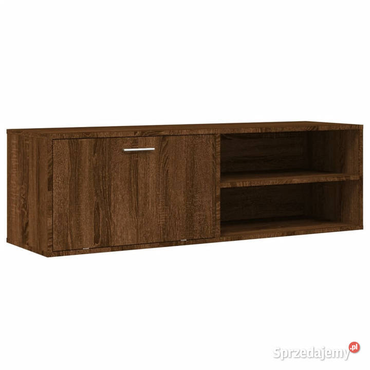 Szafka pod TV brązowy dąb 120x34x37 WM833550