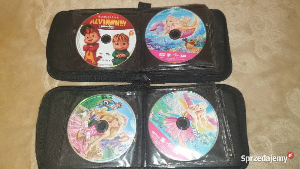 60 sztuk płyt DVD dzieci oryginalne dwa etui