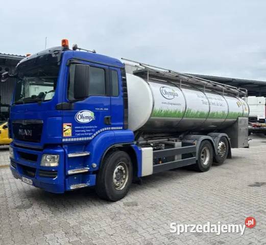Cysterna do mleka Man Volvo Scania lubelskie Biała Podlaska