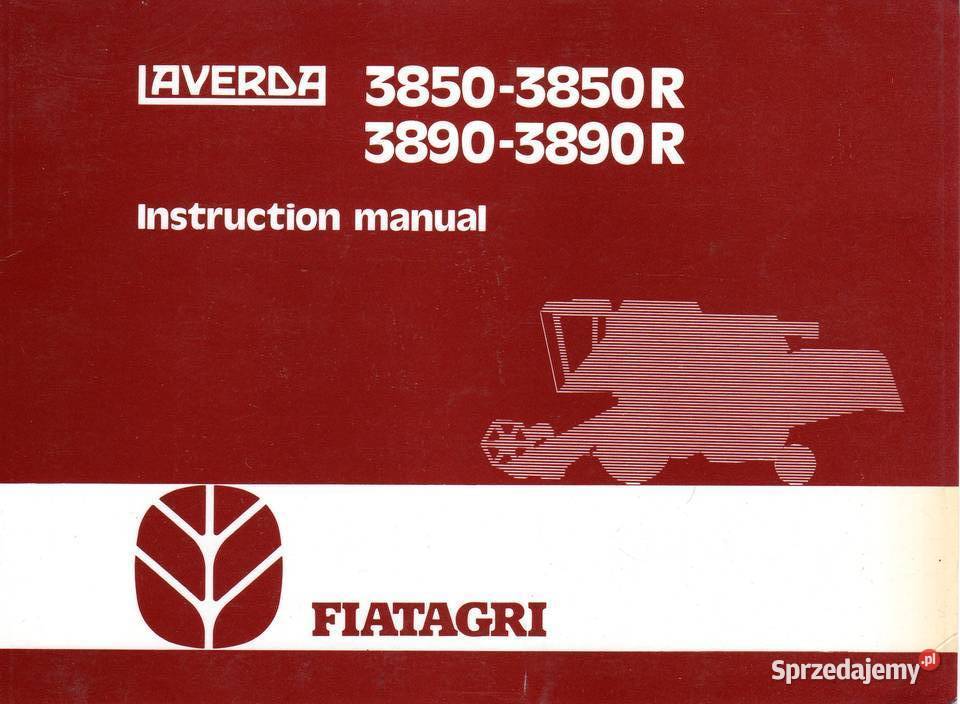 Instrukcja Manual Fiat Laverda 3650 3750 R 3850 Szamotuły