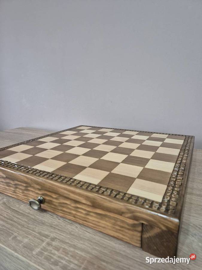 Ręcznie robione szachy z drewna Rękodzieło Bielsko-Biała