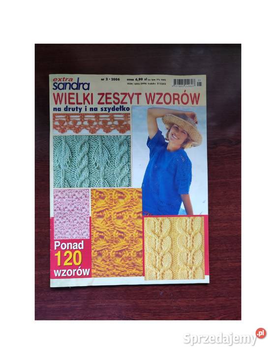 czasopismo Sandra warkocze swetry wzory sploty Kielce