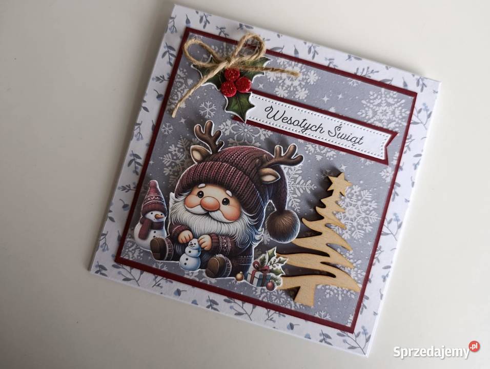 Kartka Świąteczna Boże narodzenie ręcznie łódzkie Łódź