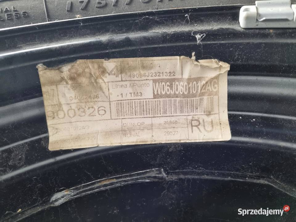 KOŁO ZAPASOWE VW Polo IV Fabia II Zapas felga lubelskie Rudka sprzedam