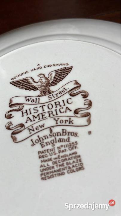Patera talerz Historyczna ulica Wall Street York Gdańsk