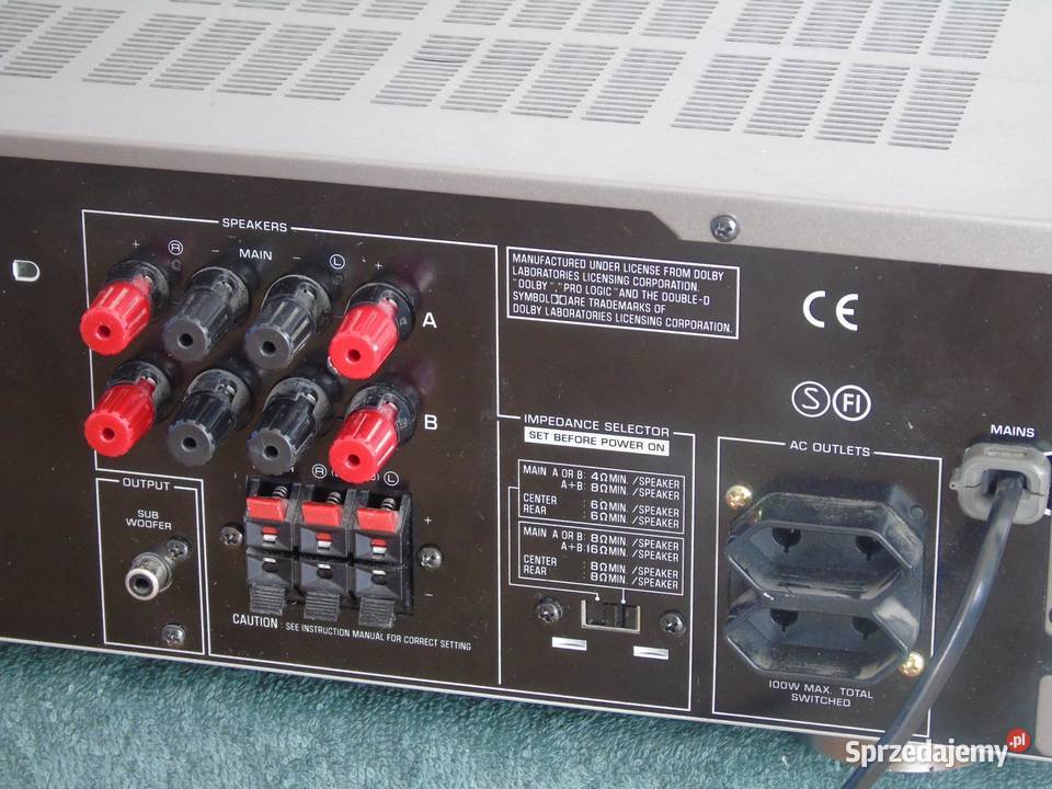 Amplituner Yamaha RXV395 RDS mocny i sprawny Jasło
