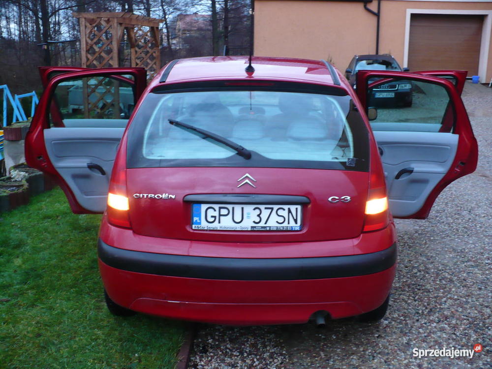 citroen C3 czerwony benzyna pomorskie Minkowice sprzedam