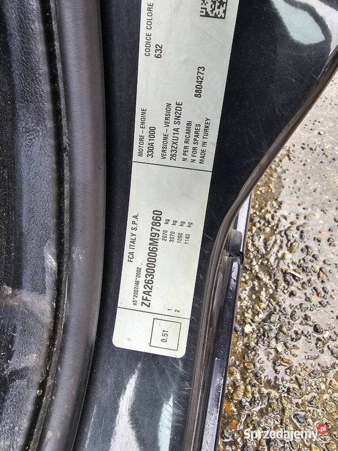 DOBLO CHLODNIA MROZNIA CARRIER KLIMA EURO6 1300cm3 Tarnobrzeg