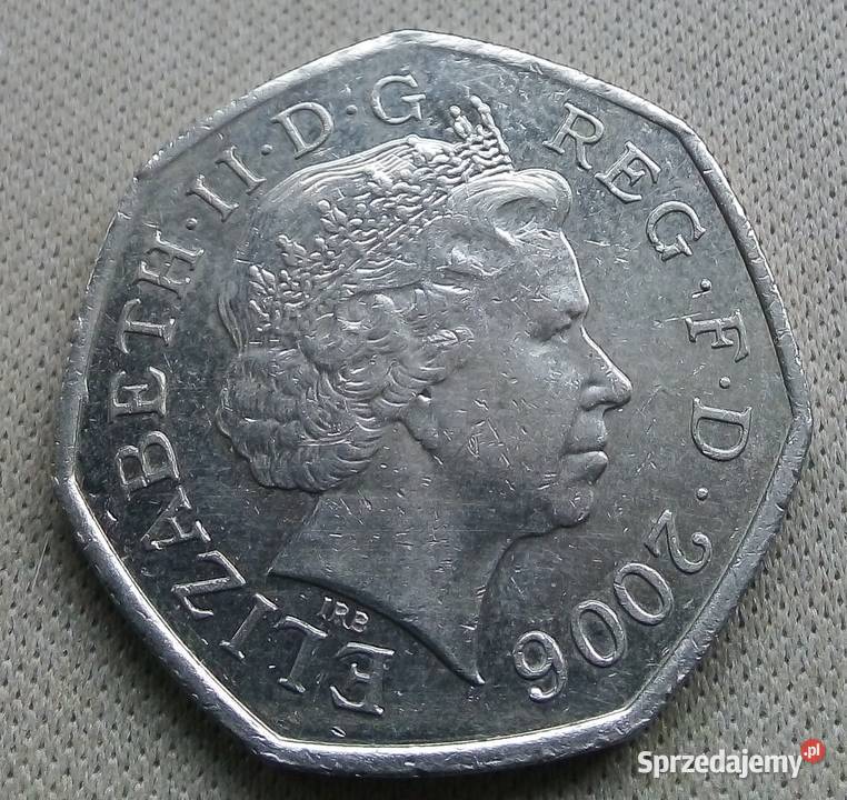 WIELKA B RYTANIA50 PENCE2006 r KRZYŻ WIKTORII Legionowo
