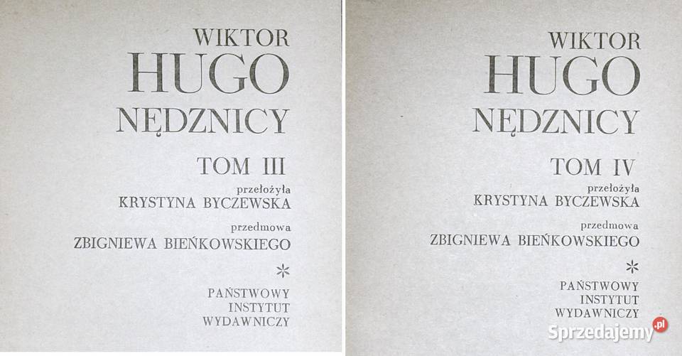 Nędznicy Tom 1234 Victor Hugo Chełm