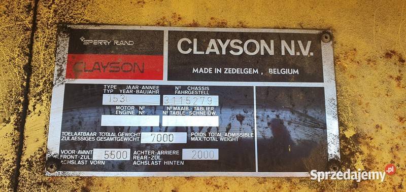 Kombajn Holland Clayson 1530 Wolin