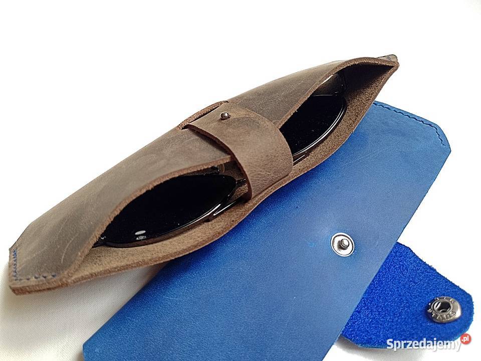 Skórzane etui na okulary