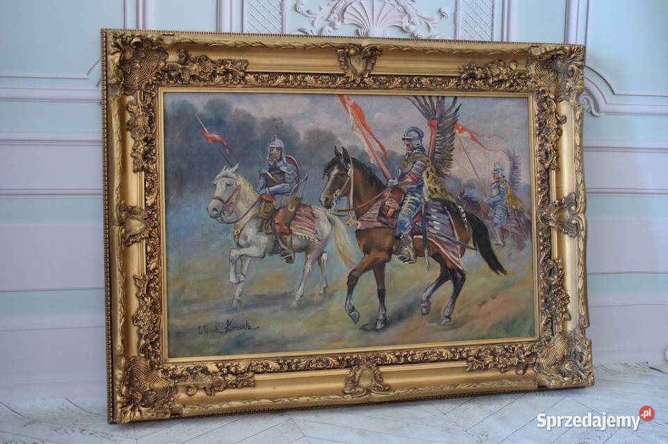 Wojciech Kossak Husaria Wojsko Polskie Na małopolskie Kraków sprzedam