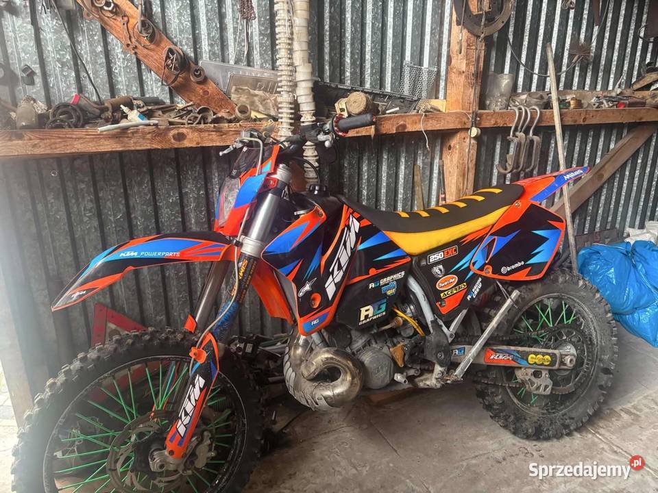 KTM exc 250 pomarańczowy Smólsko Duże