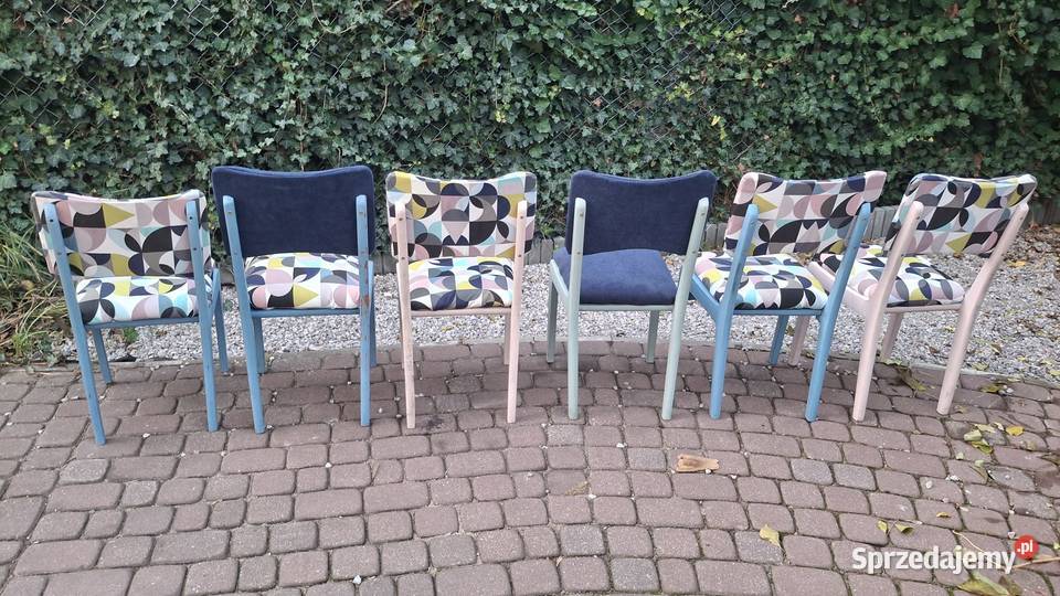 6 designerskich krzesel do jadalni salonu Konstancin-Jeziorna