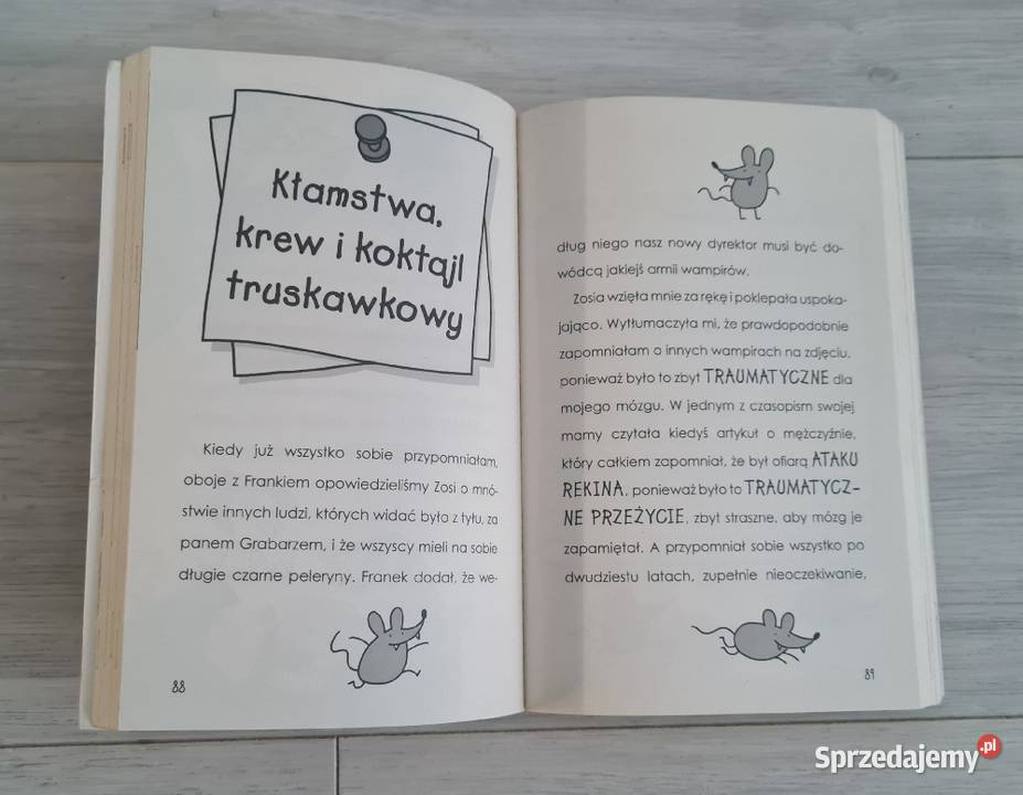 Książeczka bajki Nasz Dyrektor Jest Wampirem łódzkie Łódź