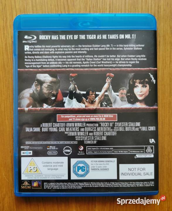 Rocky 3 Rocky III Bluray En 1982 2014 Sylvester Parzęczew sprzedam