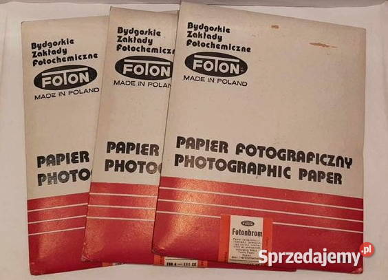 PAPIER FOTOGRAFICZNY 18x24 pamiątki PRL Pozostałe łódzkie Łódź