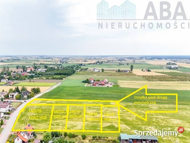 Działki budowlane Sadlnogm Wierzbinek Spokojna 49zł/m2 Sadlno