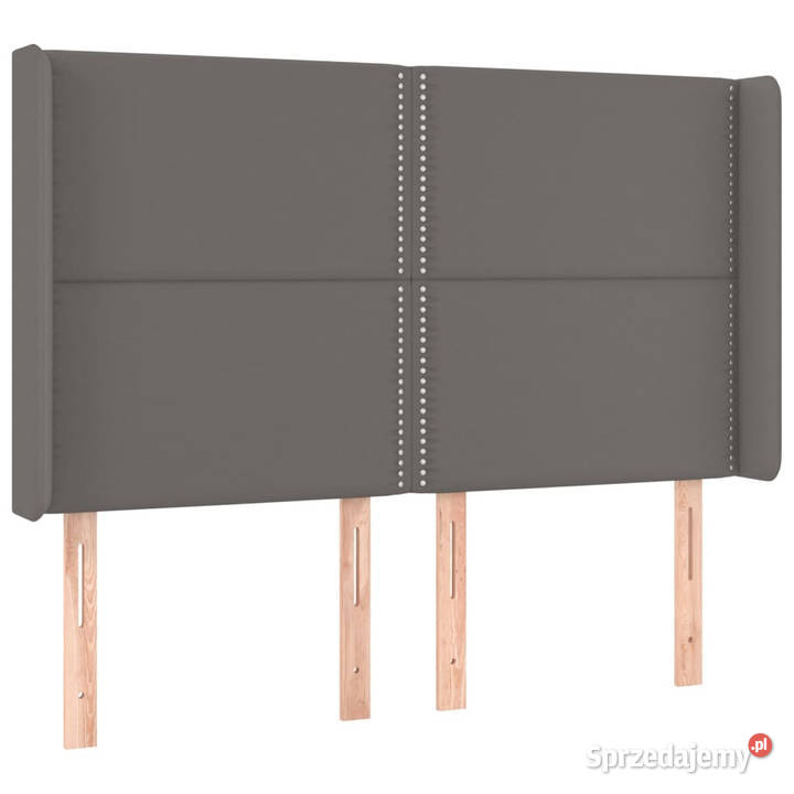 Zagłówek do łóżka z LED szary 147x16x118128 Warszawa