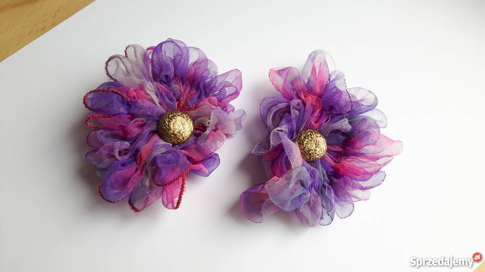 Broszki fioletowe Ozdoby Ozdoby Katowice