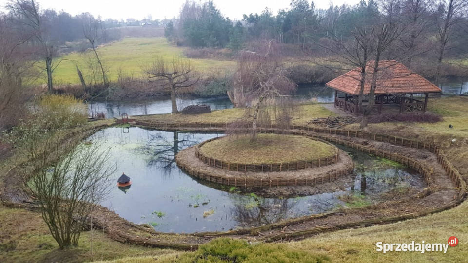Dom z linią brzegową Rzeki Brdy