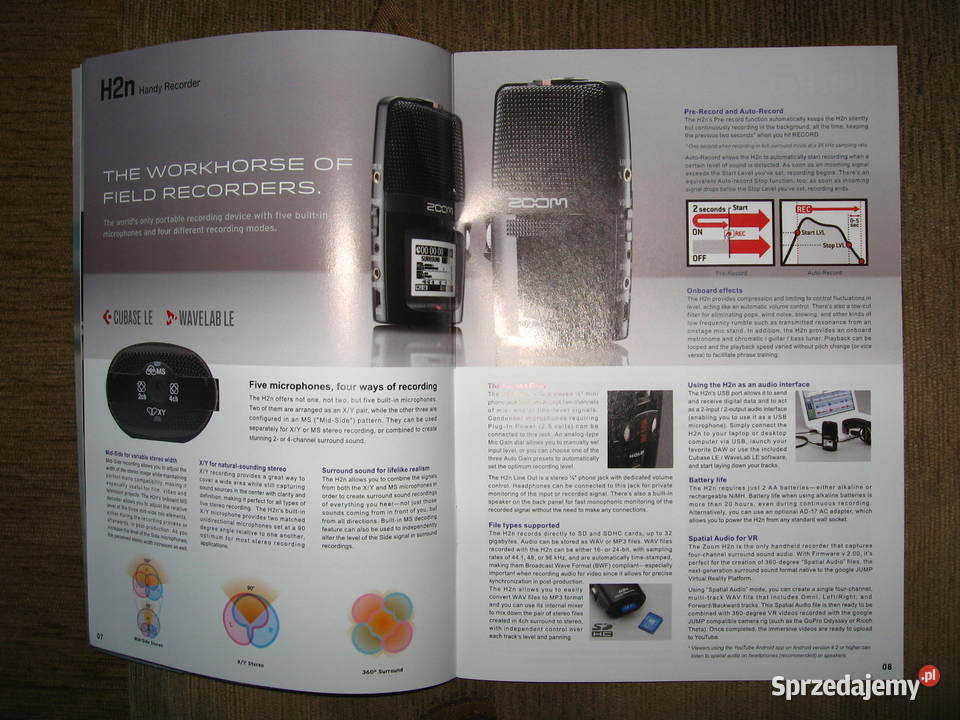 ZOOM rejestratory dwa katalogi Kępice