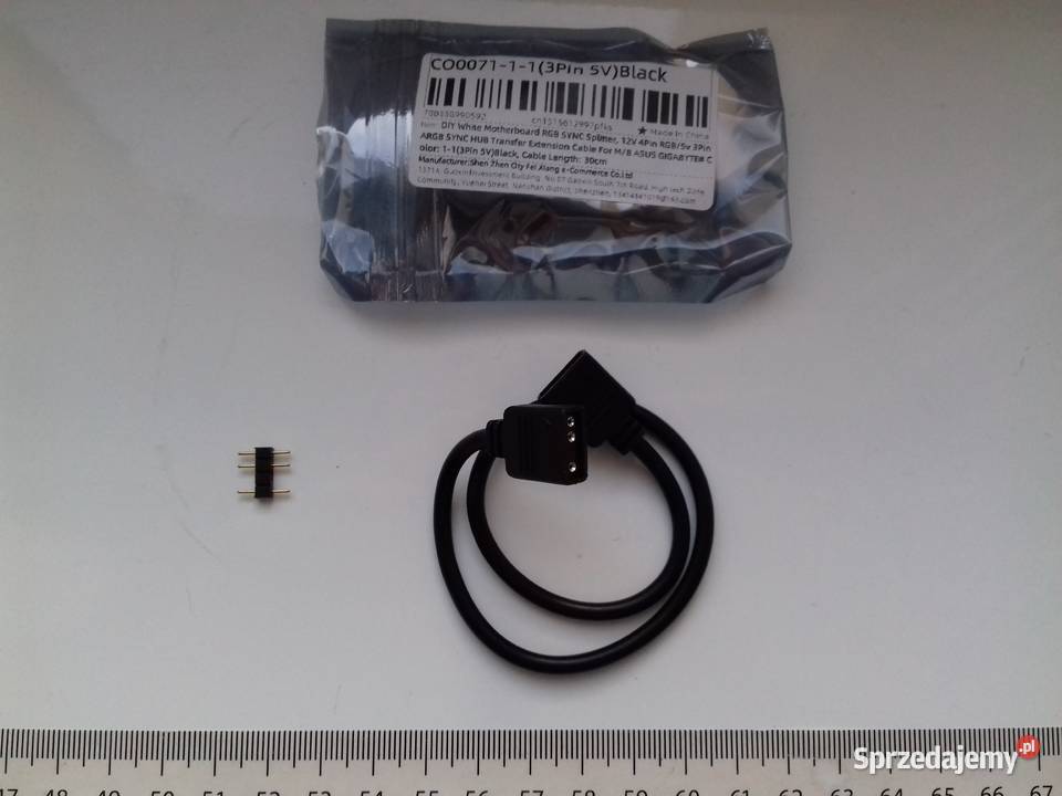 Kabel łącznik do LED ARGB 5V 3pin adresowalne kable, taśmy, przedłużacze Komputery i Akcesoria Bydgoszcz sprzedam