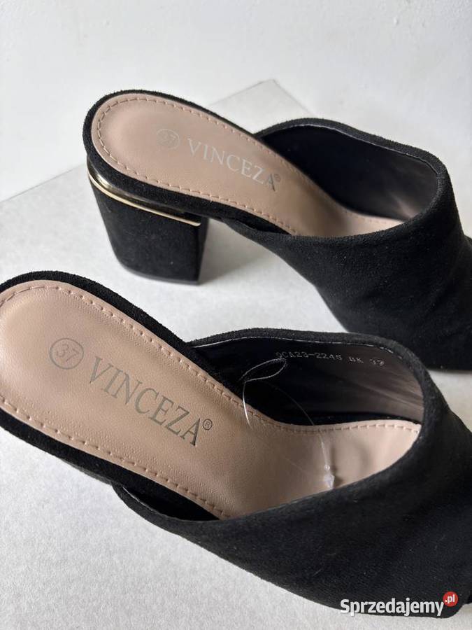 Klapki na słupku obcasie buty vicenza 37 dolnośląskie sprzedam