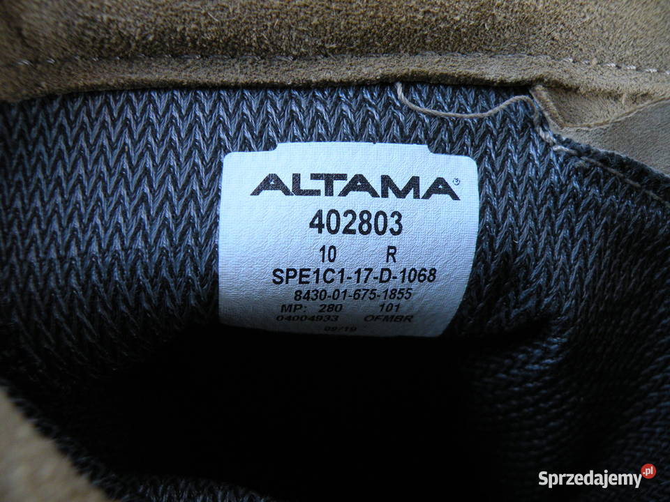 Buty ALTAMA Goretex 10R z wkładkami dolnośląskie Wrocław