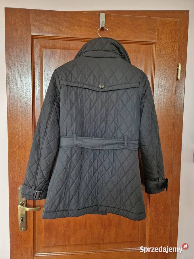 Płaszcz damski czarny pikowany rozmiar S 36 Bibice