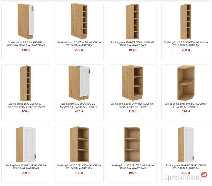 Meble kuchenne kuchnia do montażu fronty mat Chorzów
