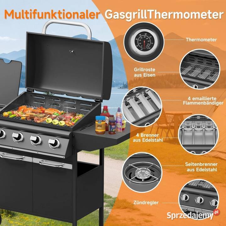 Grill gazowy gwarancja łódzkie Łódź sprzedam