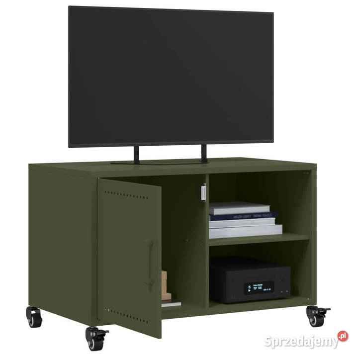 Szafka RTV oliwkowa 68x39x435 stal WM846672