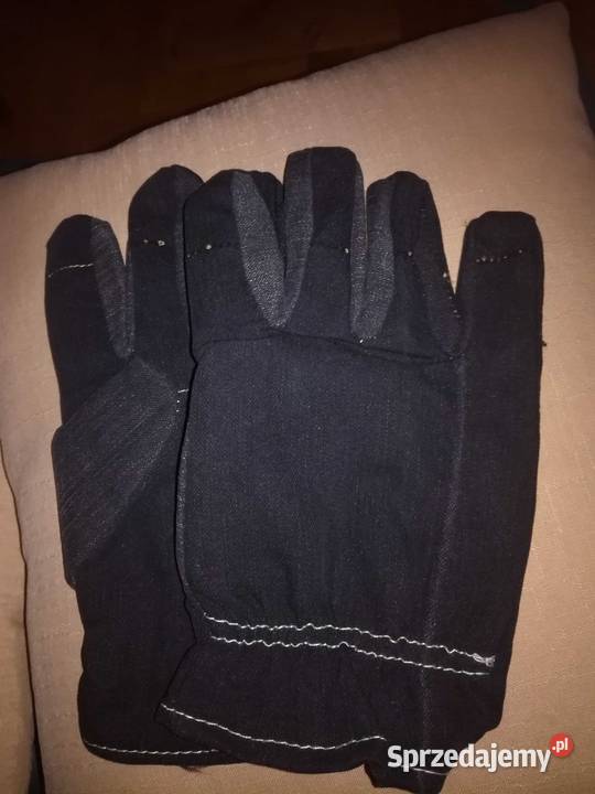 Rękawice męskie materiałowe z jeansu XL Góra Kalwaria