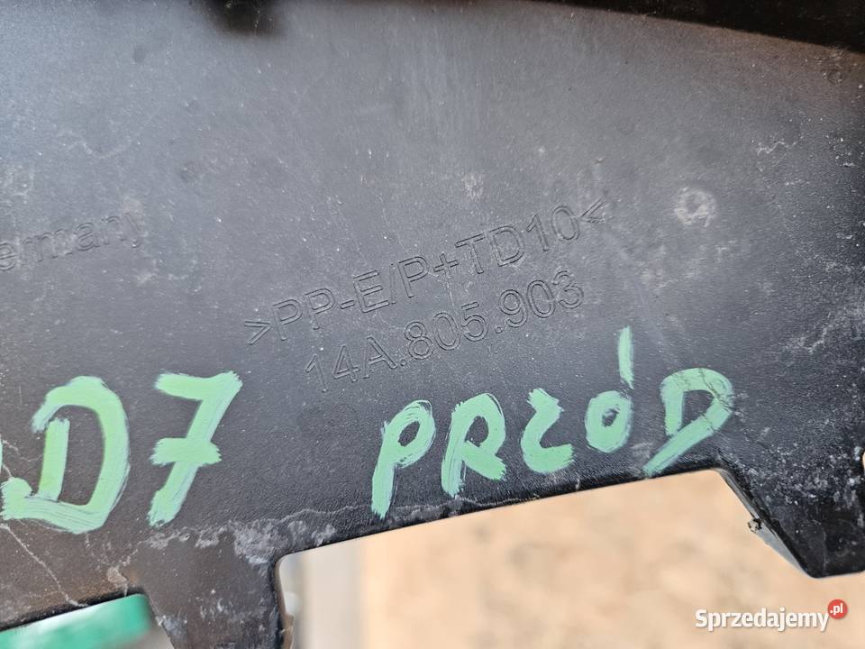 VW ID7 ID7 SPOILER DOKŁADKA ZDERZAKA PRZÓD Karoseria sprzedam