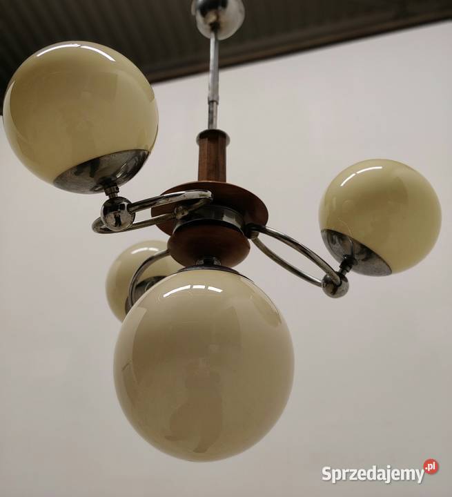 żyrandol sufitowy art Deco vintage lata 50te