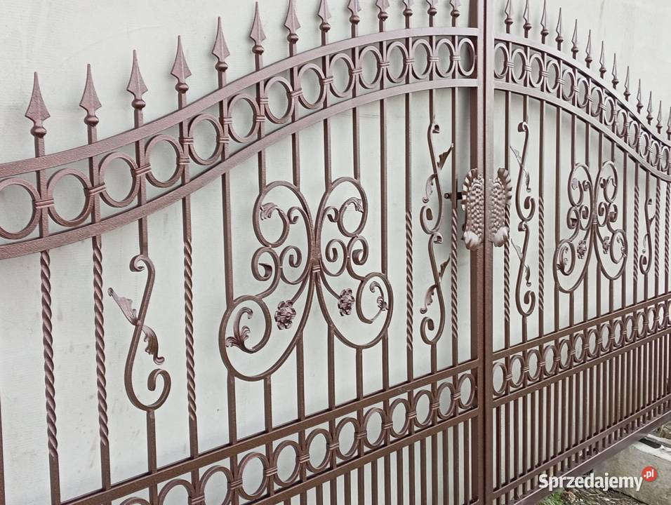 Brama kuta skrzydłowa wjazdowa przesuwna Ogrodzenia i bramy łódzkie Kutno