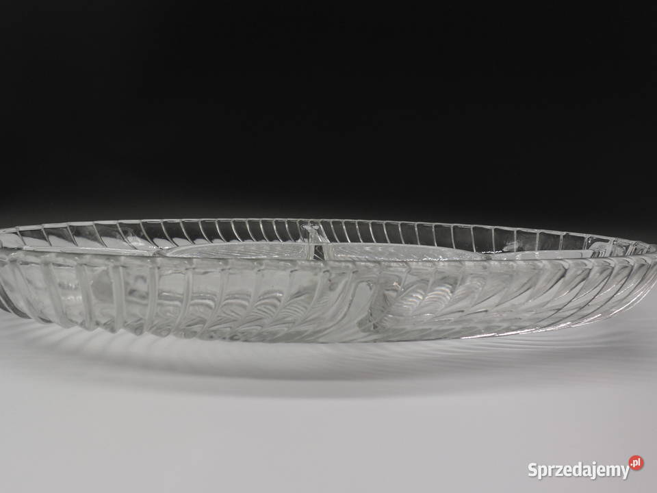 Szklana patera dzielona Kabaret Porcelana i szkło Raszków