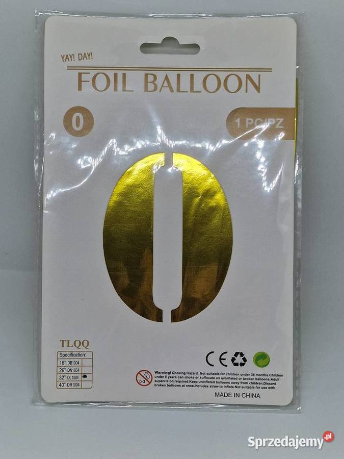 Balon urodziny dekoracja ozdoba zloty Balon lubelskie Biała Podlaska sprzedam