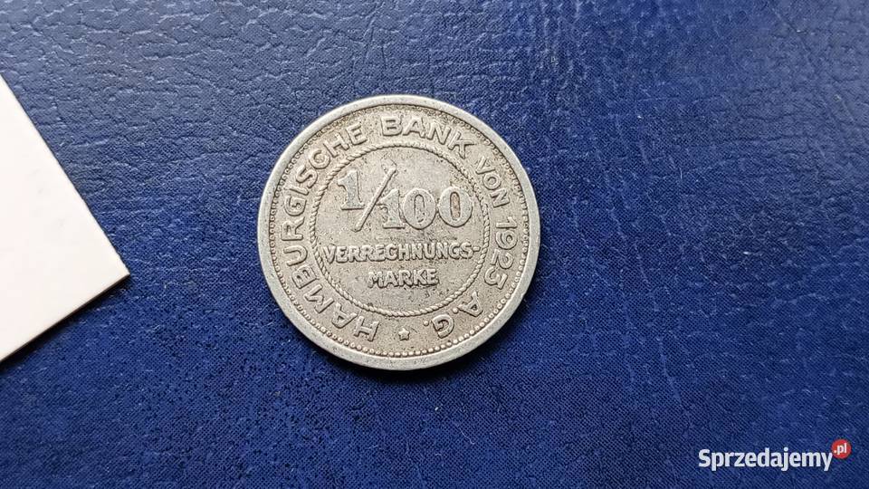 Stare monety 1 100 mark 1923 Niemcy Lesko