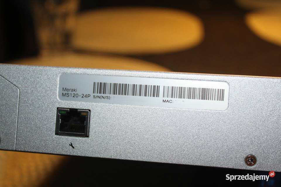 Cisco Meraki MS12024P Switch 24x RJ45 4x SFP Gigabit Ethernet Pakość