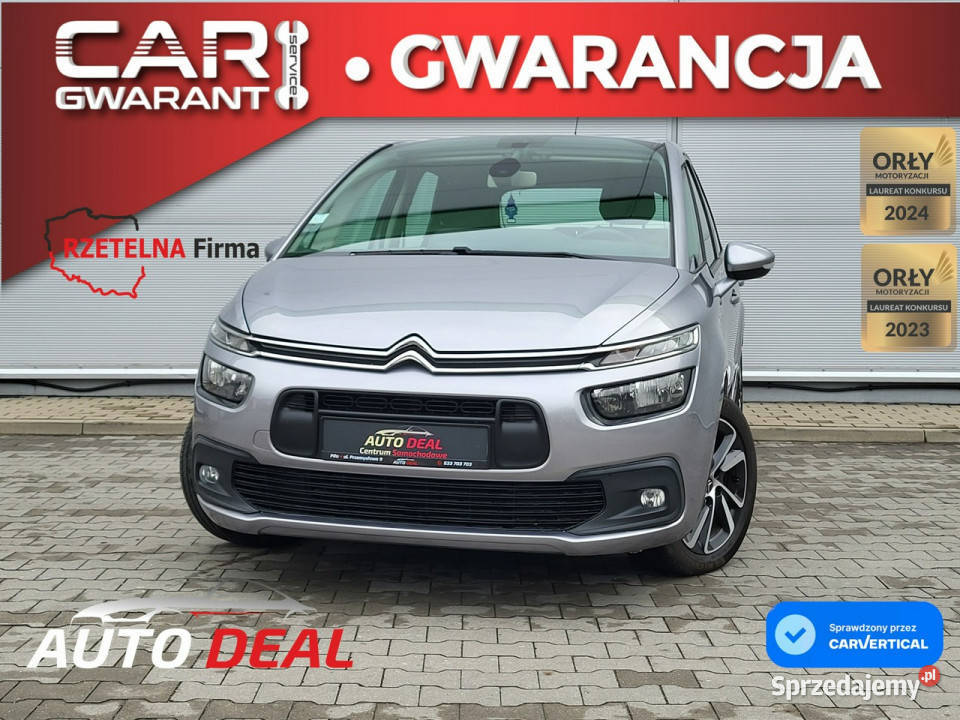 Citroen C4 Picasso 1.6D 120KM, Pełen Automat, Nawigacja, Niski Przebieg, A…