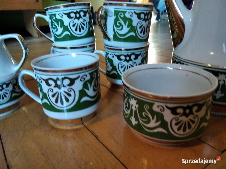 Porcelana Chodzież 1943 komplet kawowy serwis Gdańsk