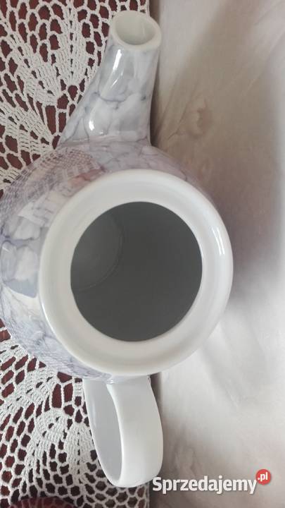 Dzbanek Joanna marmurek niebieski porcelana podlaskie Białystok