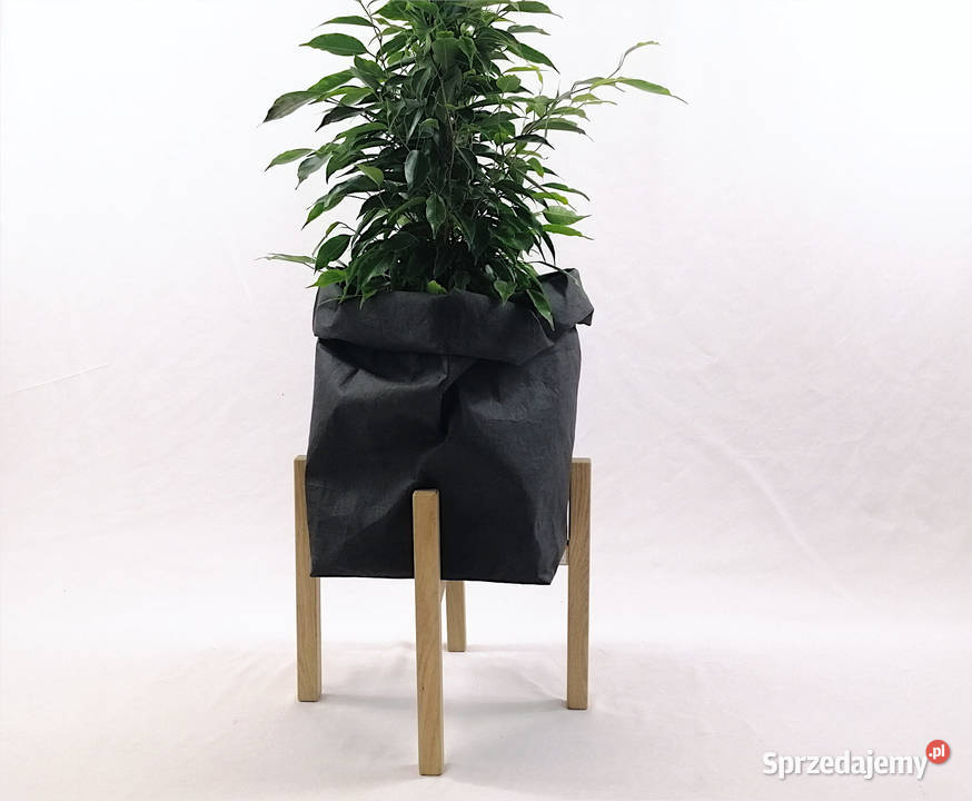 Kwietnik nowoczesny loft Stojak na doniczki odcienie brązowego Nowe Aleksandrowo